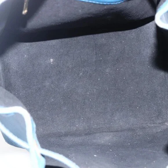 LOUIS VUITTON Epi Petit Noe Shoulder Bag Blue M44105 LV Auth ka741